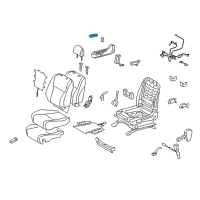 OEM Toyota RAV4 Seat Switch Knob Diagram - 84921-58020-E3
