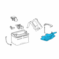 OEM Lexus Carrier Assy, Battery Diagram - 74410-50040