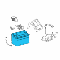 OEM 2018 Lexus LS500h INTERS Ls Battery Diagram - 00544-MFH80