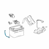 OEM 2019 Lexus LS500 Hose, Battery Diagram - 28885-70040