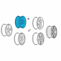 OEM 2012 Chevrolet Colorado Wheel, Steel Diagram - 9597855