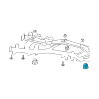 OEM Dodge ISOLATOR-Body Hold Down Diagram - 55112333AB