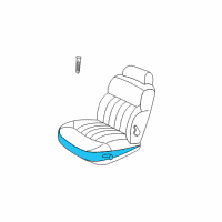 OEM 2000 Chrysler Concorde Seat Cushion Pad Diagram - QZ401AZAA