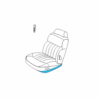 OEM Chrysler Concorde Seat Cushion Pad Diagram - QZ401D5AA