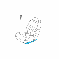 OEM 1999 Chrysler Concorde Seat Cushion Pad Diagram - QZ401D5AA