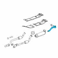 OEM 2012 Ram 2500 Exhaust Tail Pipe Diagram - 68194261AA