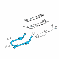 OEM Ram 2500 Converter-Exhaust Diagram - 68265738AA