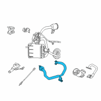 OEM 2005 Chrysler Sebring Tube-EGR Valve To Intake Diagram - 4861683AB