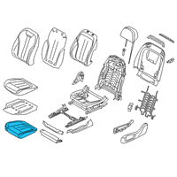 OEM 2020 BMW 530e xDrive Foam Part, Sports Seat Diagram - 52-10-7-387-697