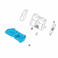 OEM 2002 Dodge Stratus Seat Cushion Pad Diagram - MR611784