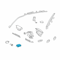 OEM 2009 Lexus ES350 Sensor Assembly, Air Bag Diagram - 89170-33550