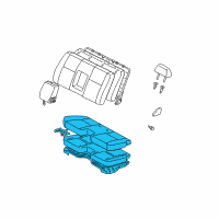 OEM 2000 Toyota Tundra Cushion Assembly Diagram - 71410-0C020-B0