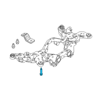 OEM 2014 Lincoln MKS Mount Bracket Mount Bolt Diagram - -W713714-S439