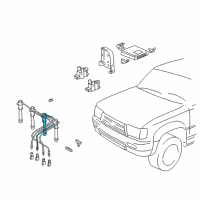 OEM 1999 Toyota 4Runner Plug Wire Diagram - 90919-15476