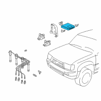 OEM 1998 Toyota 4Runner Ecm Ecu Engine Control Module Diagram - 89661-3D352