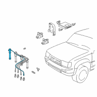 OEM 2000 Toyota 4Runner Plug Wire Diagram - 90919-15474