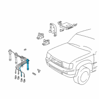 OEM 1999 Toyota 4Runner Plug Wire Diagram - 90919-15477