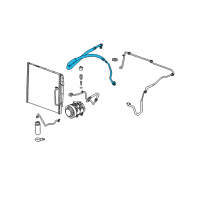 OEM 2009 Chevrolet Colorado Hose Asm-A/C Evaporator Diagram - 25904918