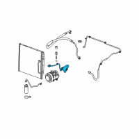 OEM 2008 Chevrolet Colorado AC Hoses Diagram - 23247230