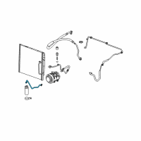 OEM 2004 Chevrolet Colorado Rear AC Tube Diagram - 89024934