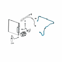OEM GMC Canyon Rear AC Tube Diagram - 19257630