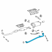 OEM 2012 Toyota Camry Intermed Pipe Diagram - 17420-0V090