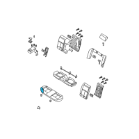 OEM 2010 Nissan Maxima Pad-Rear Seat Cushion Diagram - 88311-9N00A