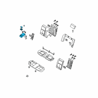 OEM 2012 Nissan Maxima Rear Seat Armrest Assembly Diagram - 88700-9DB0E