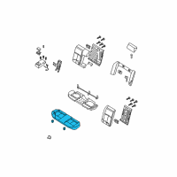 OEM 2013 Nissan Maxima Cushion Assembly Rear Seat Diagram - 88300-ZX82B