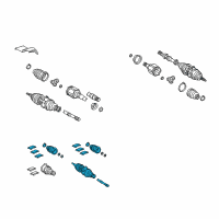 OEM Lexus RX350 Shaft Assembly,Front Drive Diagram - 43470-09B30