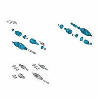 OEM Lexus RX350 Shaft Assy, Front Drive, LH Diagram - 43420-0E011