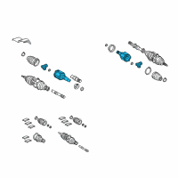 OEM Lexus RX330 Joint Assembly, Front Drive Diagram - 43030-0E010