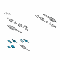 OEM 2004 Toyota Sienna Boot Kit Diagram - 04438-0E040