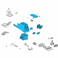 OEM Toyota 4Runner Console Assembly Diagram - 58901-35150-E0
