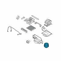 OEM Kia Borrego Motor Assembly-Blower Diagram - 971144D050
