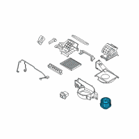 OEM 2009 Kia Borrego Motor Assembly-Blower Diagram - 971144D050