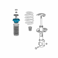 OEM 2020 Chevrolet Trax Strut Mount Diagram - 95212727