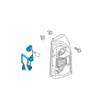 OEM 2007 Nissan Xterra Rear Combination Lamp Socket Assembly Diagram - 26551-EA000