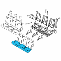 OEM 2016 Ford Transit-350 Seat Cushion Pad Diagram - CK4Z-9963840-X