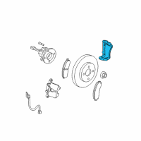 OEM 2007 Chevrolet Cobalt Bracket-Front Brake Caliper Diagram - 22687786