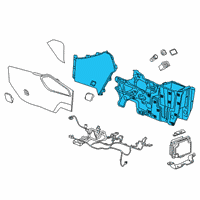 OEM Chevrolet Blazer Console Base Diagram - 84509823