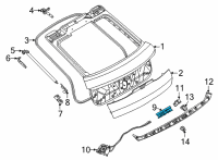 OEM BMW X6 TRUNK LID LOCK Diagram - 51-24-9-463-391