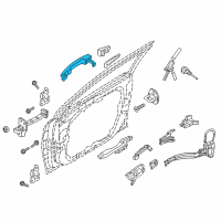 OEM Hyundai Door Handle Assembly, Exterior, Left Diagram - 82651-C1110