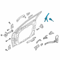 OEM Hyundai Sonata Door Key Sub Set, Left Diagram - 81970-C1A00