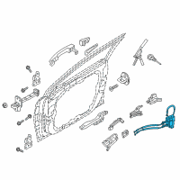 OEM 2018 Hyundai Sonata Latch Assembly-Front Door, LH Diagram - 81310-C1000