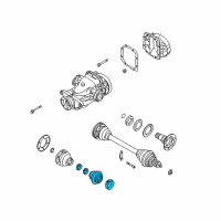 OEM 2004 BMW X5 Repair Kit Bellows, Interior Diagram - 33-21-1-229-205