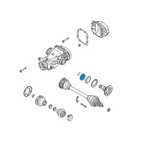 OEM BMW 323Ci Shaft Seal With Lock Ring Diagram - 33-10-7-505-604