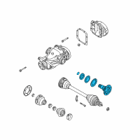 OEM 2006 BMW 750Li Drive Flange Output Diagram - 33-13-7-509-105