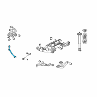 OEM Cadillac Rear Suspension Trailing Arm Diagram - 25721399