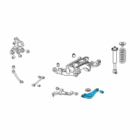 OEM 2011 Cadillac STS Rear Suspension Lower Control Arm Diagram - 25716669